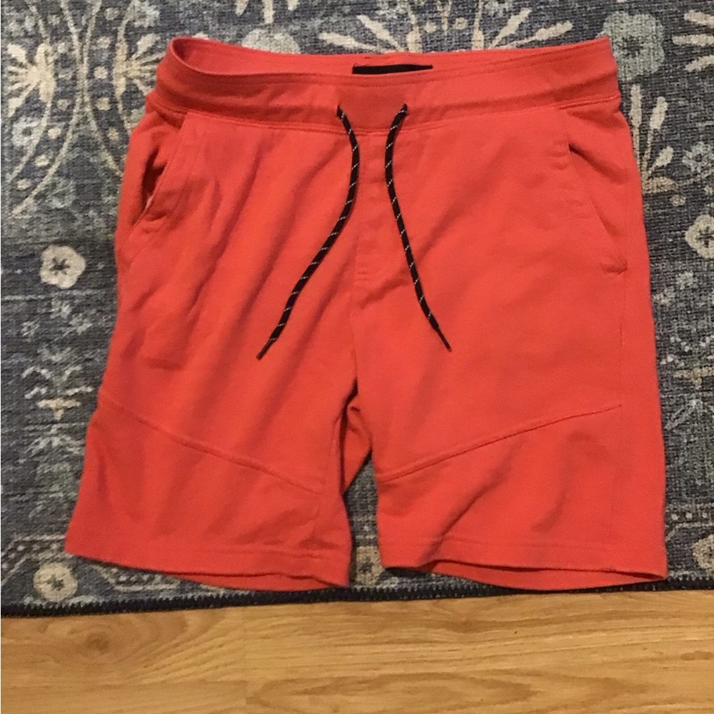 Men's Dark Orange Casual Shorts